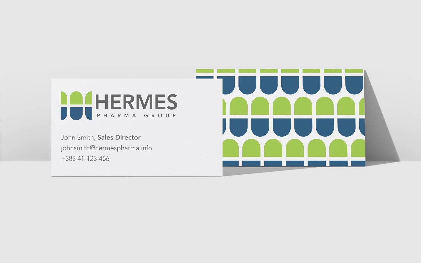 Hermes Pharma Group brand system, detail 4